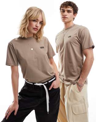 Vans - T-Shirt in Taupe mit Logo auf der linken Brust-Brown