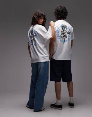 Vans - T-Shirt in Weiß mit „Grown from the ground up"-Grafikprint am Rücken