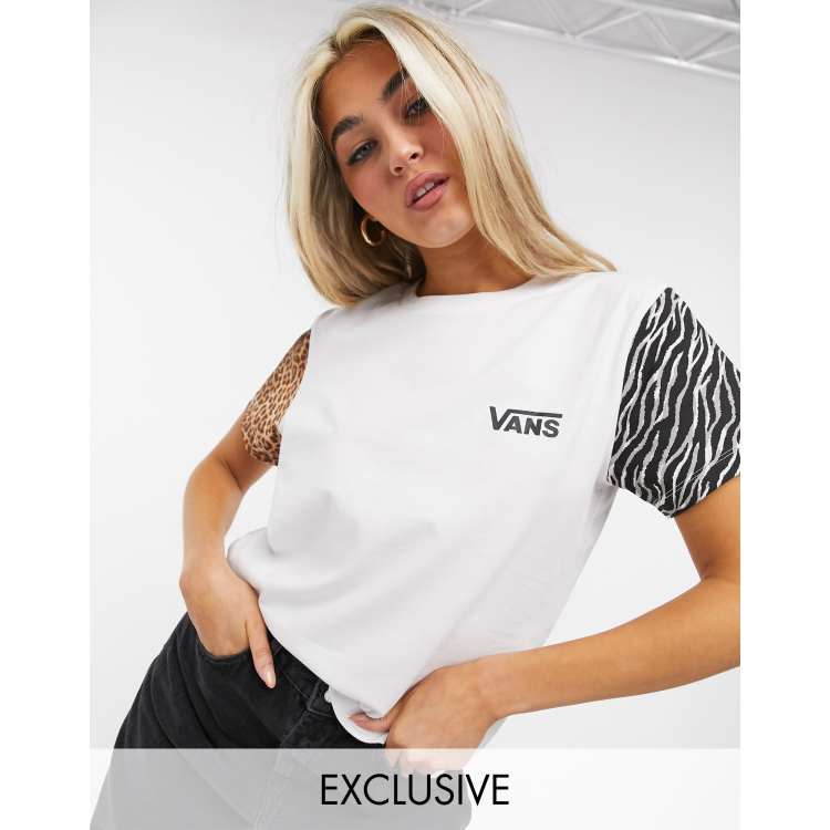 Vans leopard print t shirt store