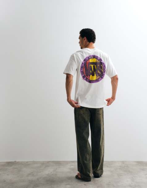 Vans T-shirt med plettet cirkel-backprint i hvid - view 1