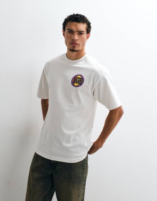 Vans T-shirt med plettet cirkel-backprint i hvid, 3 af 5