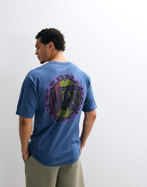 Vans T-shirt med plettet cirkel-backprint i navy - view 1