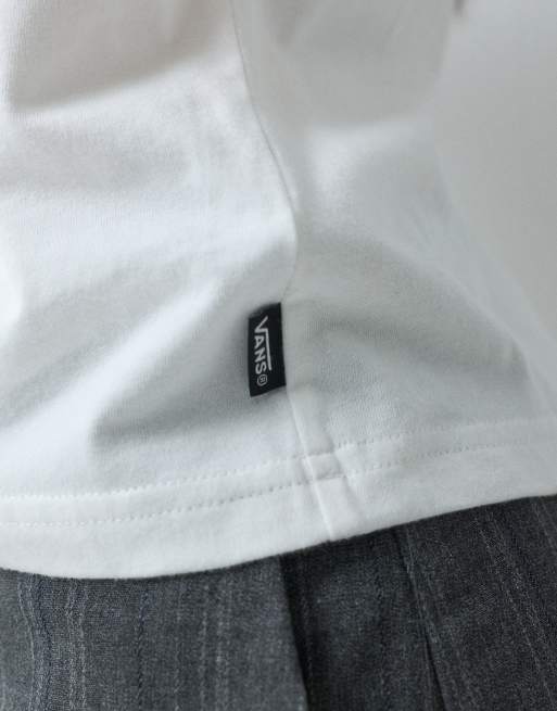 Vans T-shirt met korte raglanmouwen en versiering in wit, 5 van 5