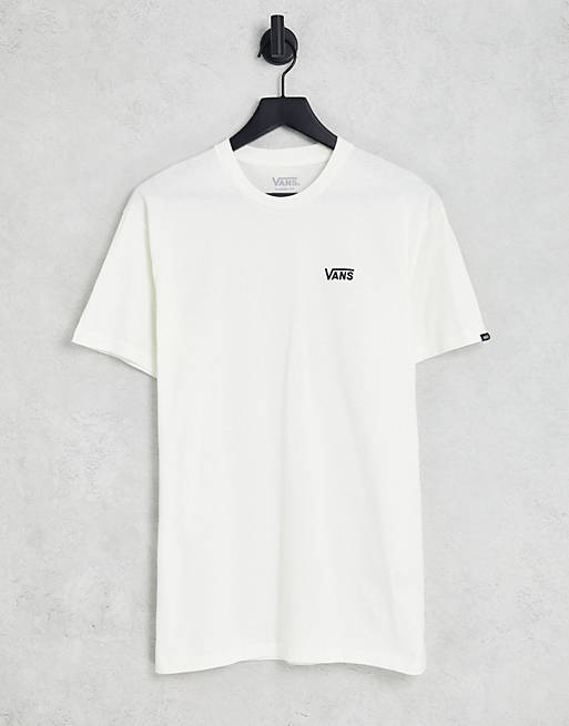 Vans - T-shirt met logo in gebroken wit 