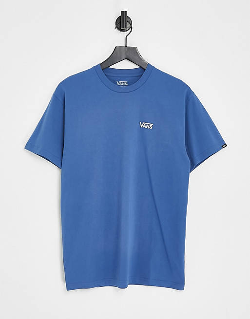 Vans - T-shirt met logo op linkerzijde van de borst in marineblauw 