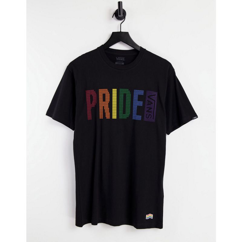 Uomo fGJY7 Vans - T-shirt nera con arcobaleno