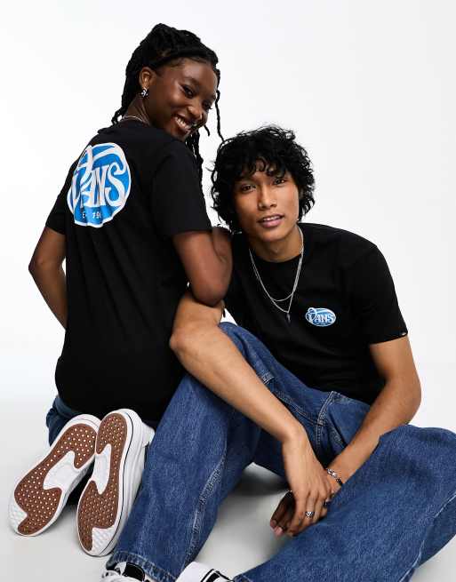 T shirt vans nera clearance