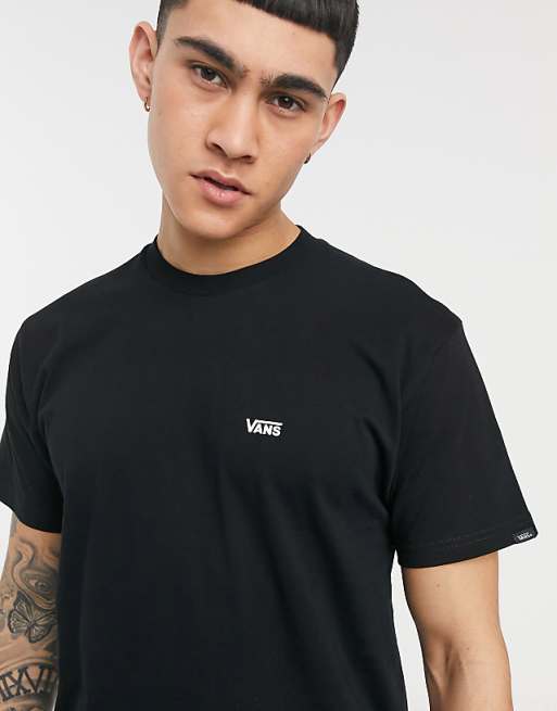 Vans - T-shirt nera con logo piccolo Vans - T-shirt nera con logo piccolo