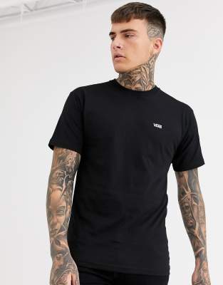 Vans t-shirt with small logo in black - ASOS Price Checker