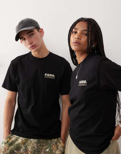 Vans - T-shirt nera con stampa "Wellness" sul retro - In esclusiva per ASOS - view 1