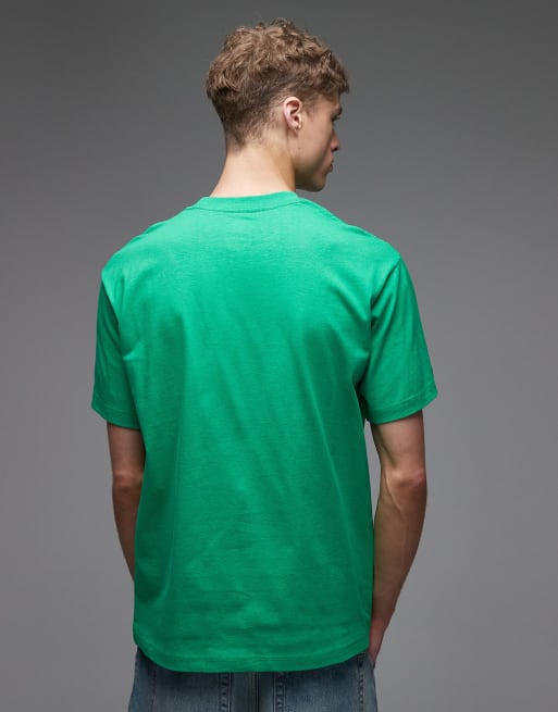 Vans - T-shirt oversize avec logo sur la poitrine à gauche - Vert vif, 3 de 5