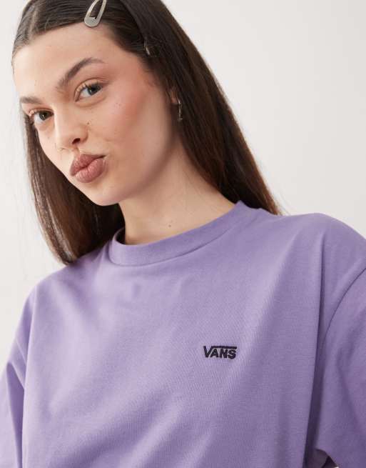 Vans - T-shirt oversize avec logo sur le devant gauche - Violet, 3 de 4