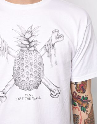 Vans T-Shirt Pineapple And Bones Print 