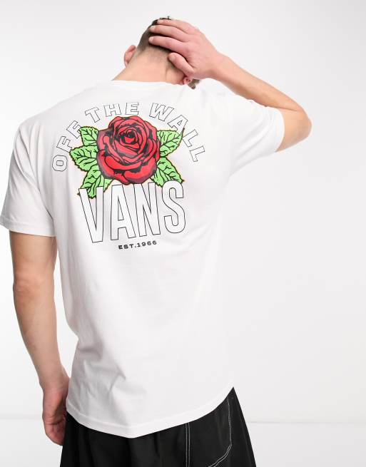 Vans fleur outlet rouge