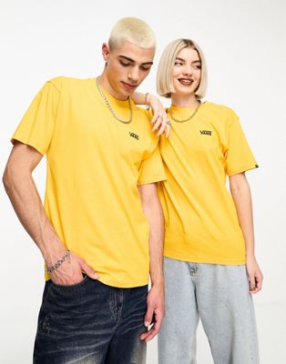 Vans unisex left chest logo t-shirt in mustard - ASOS Price Checker