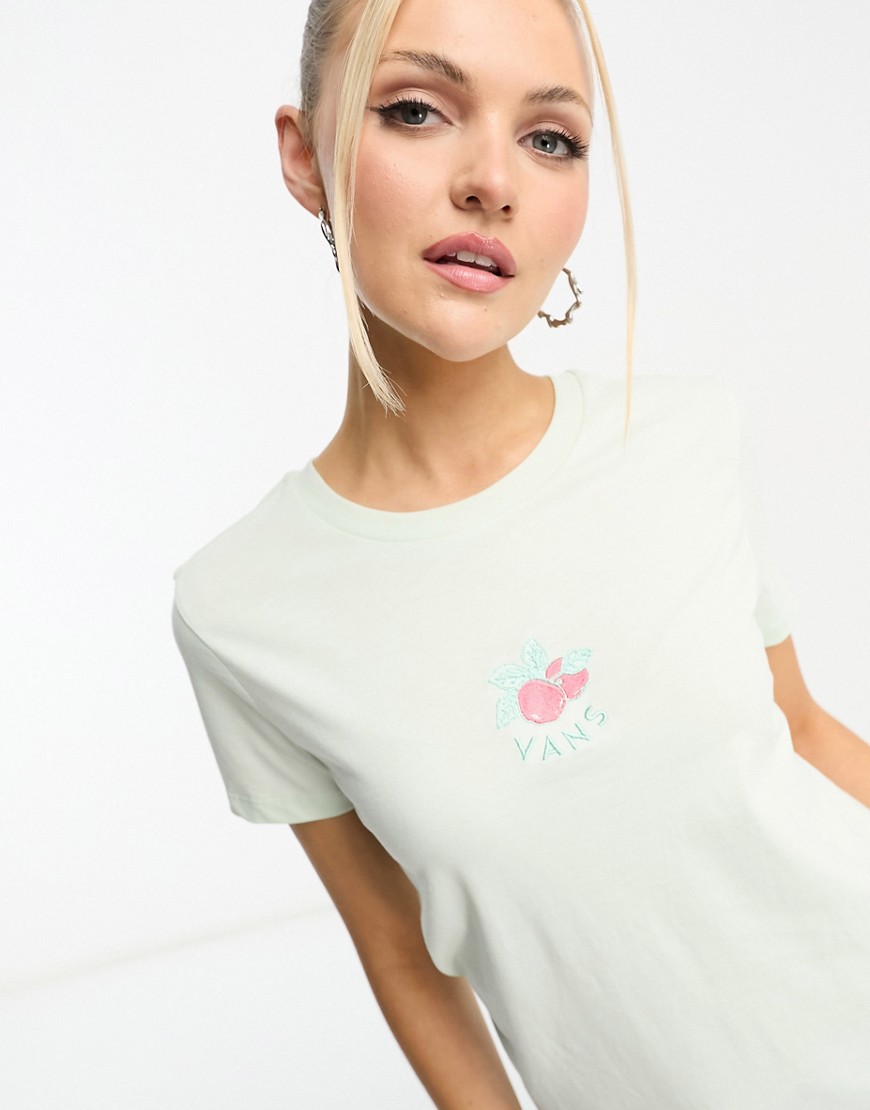 Vans t-shirt with apple print in green