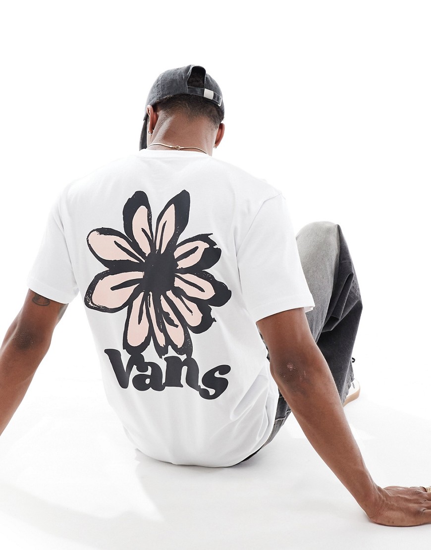 Vans t-shirt with back graphic in white