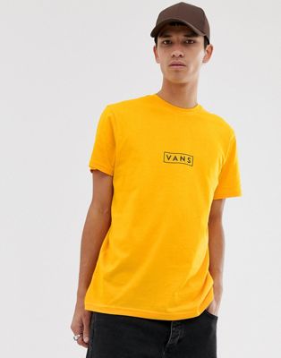 Vans t-shirt with box logo print in yellow