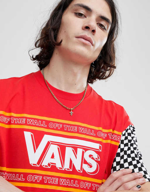 vans red checkerboard shirt