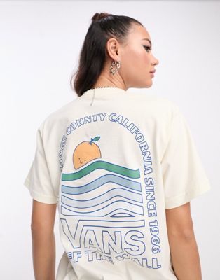 Vans t-shirt with orange back print