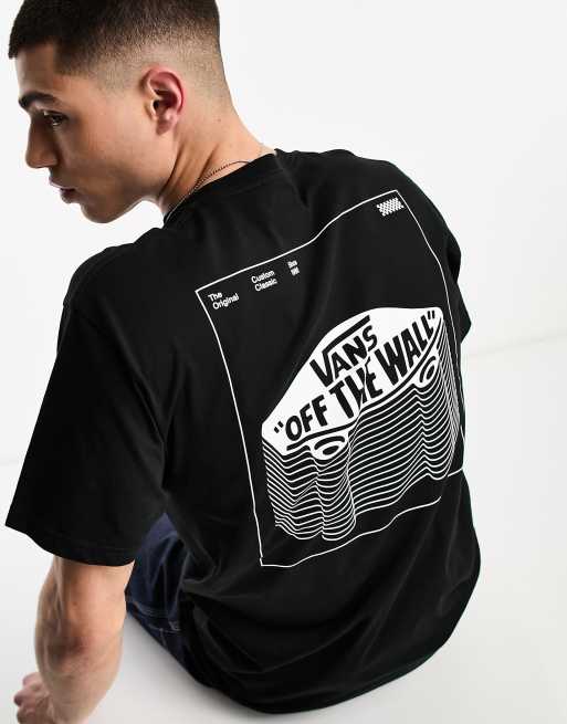 Vans t-shirt with skateboard back print in black | ASOS