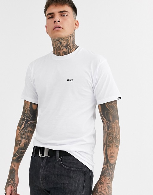 Vans t-shirt with small logo in white