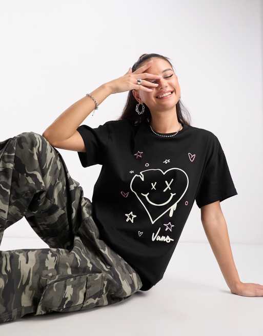 Vans – T-shirt ze wzorem w odręczne rysunki 