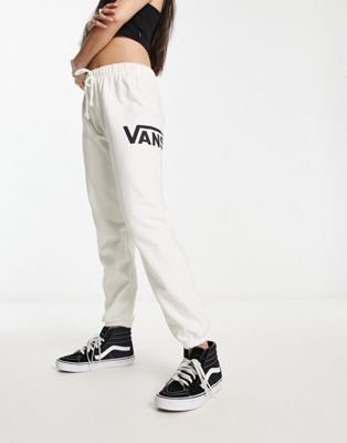 Vans take it easy joggers in off white