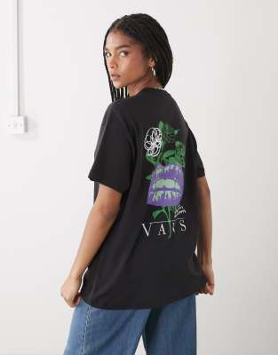 Vans - Talk Talk - Oversize-T-Shirt in Schwarz
