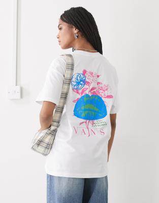 Vans - Talk Talk - Oversize-T-Shirt in Weiß