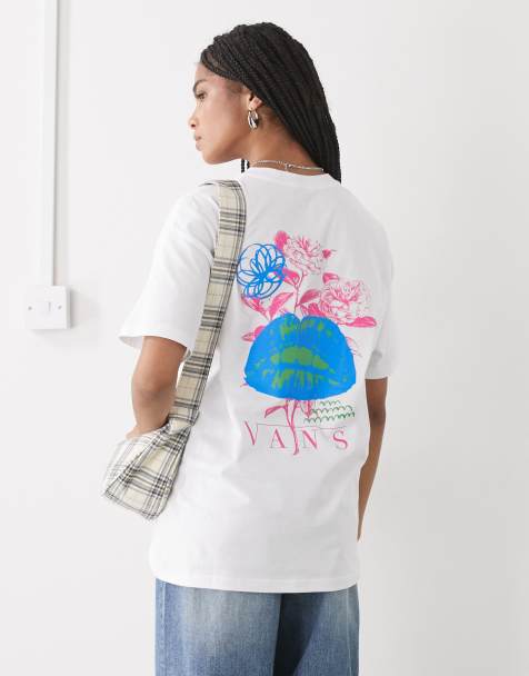 Vans – Talk Talk – Oversize-T-Shirt in Weiß - view 1
