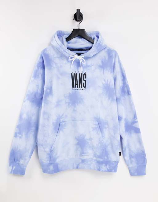 Vans blue tie dye hoodie top