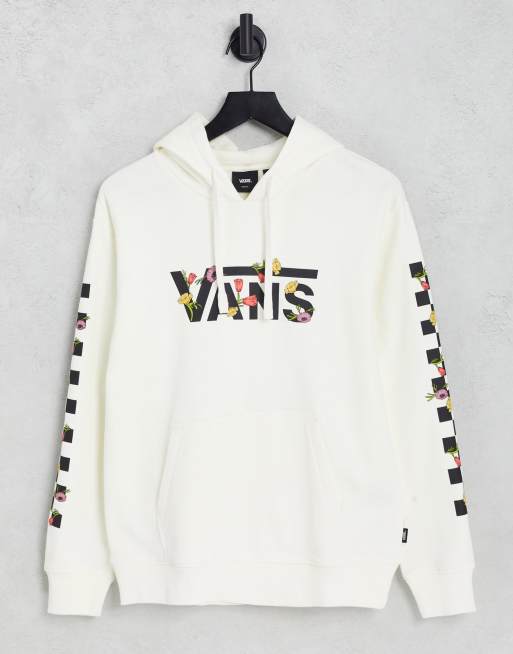 Sweat à Capuche Promod Blanc Motifs - Taille S, Occasion Très Bon état, Femme