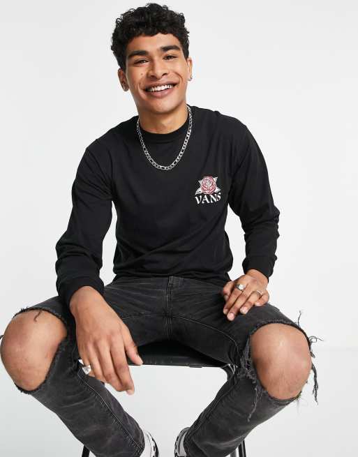Vans - Tattoo Rose - T-shirt met lange mouwen in zwart, 2 van 4