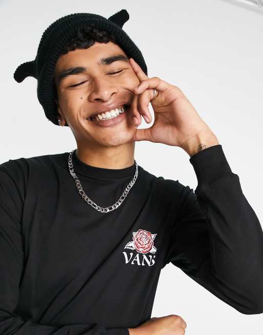 Vans - Tattoo Rose - T-shirt met lange mouwen in zwart, 3 van 4