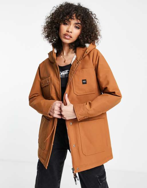 Vans jacket store womens Brown