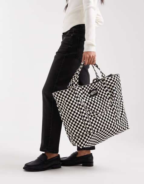 Vans Tell all zip tote bag in checkerboard - view 1