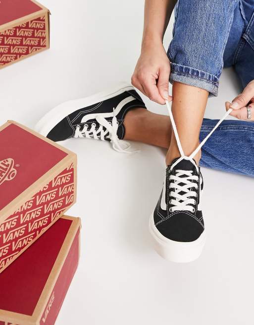 vans old skool bordeaux et noir