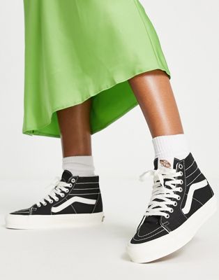 Vans Theory SK8-Hi tapered trainers in black/white