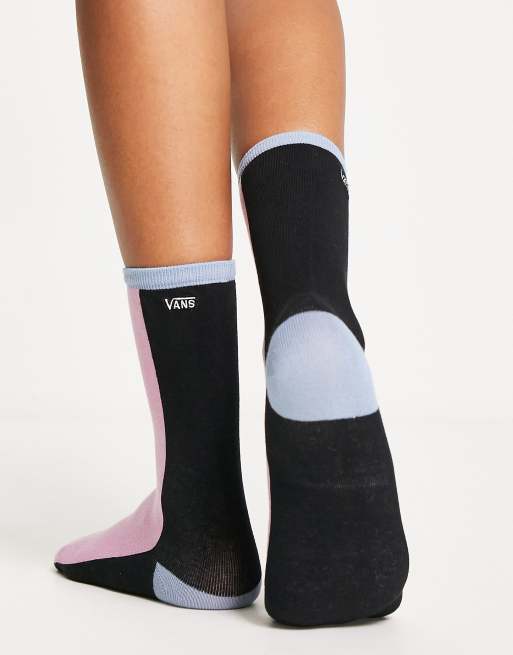 Vans Ticker Chaussettes Rose et bleu