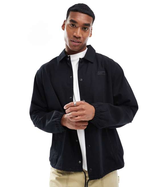 Black canvas jacket best sale