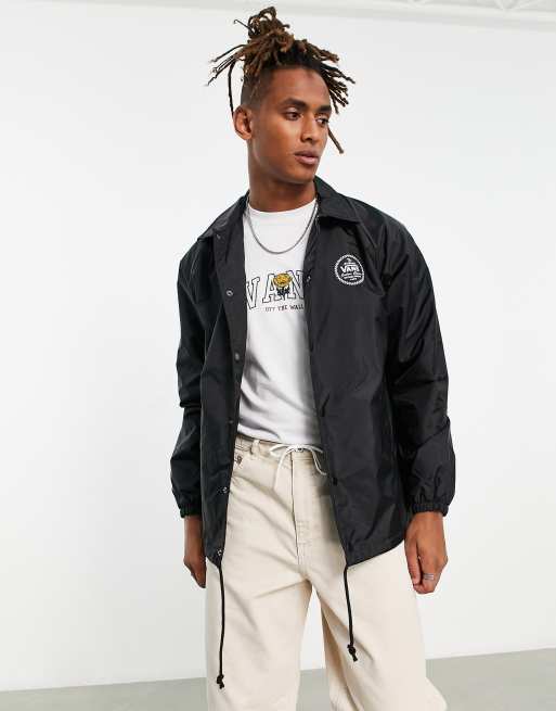 Vans torrey coach jacket in black