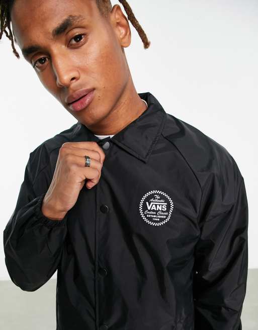Vans Torrey coach jacket in black ASOS