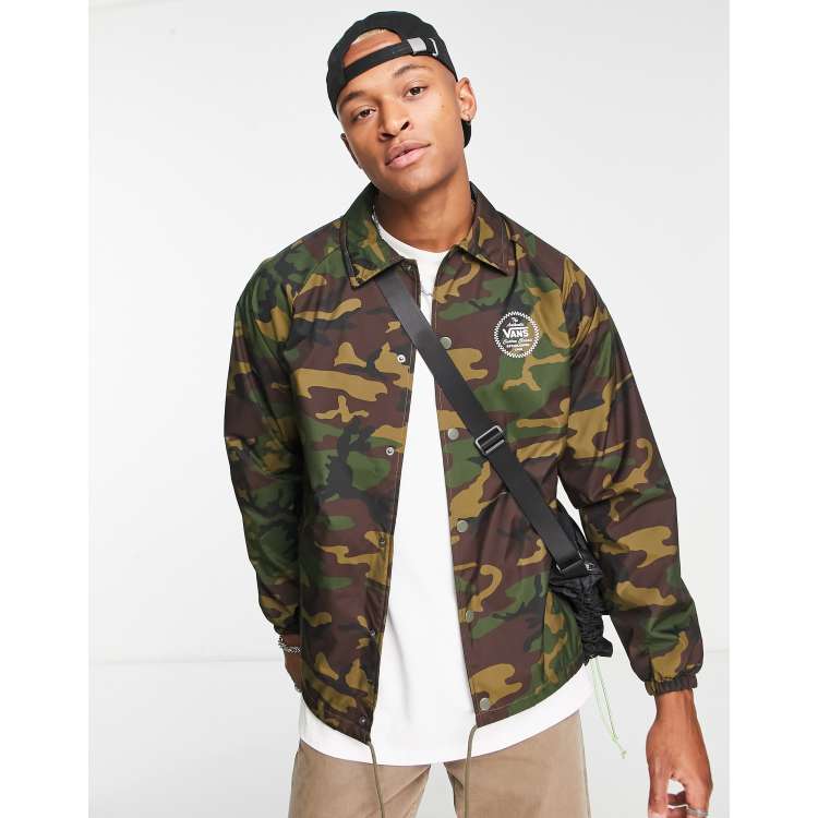 Vans coach hot sale jacket camo