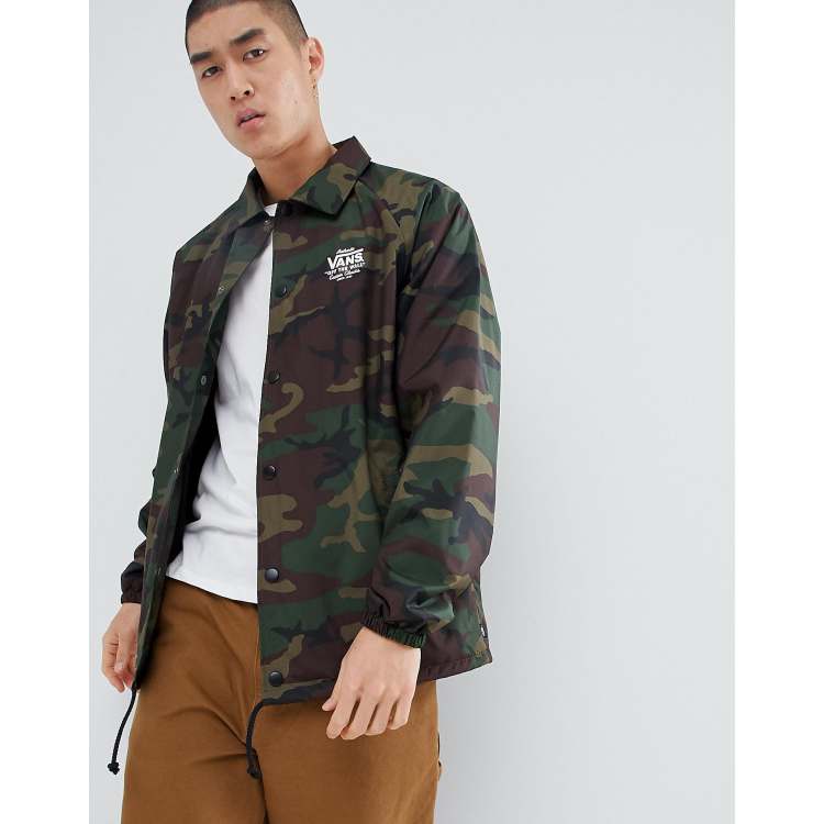 Vans torrey store jacket white camo