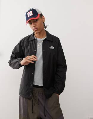 Vans torrey coach jacket with left chest logo in black