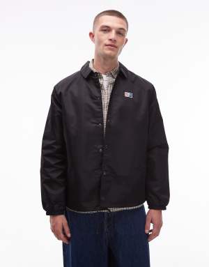 Vans torrey nylon coach jacket in black