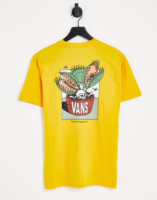 Vans - Trap Planter II - T-shirt met print op de rug in goud 