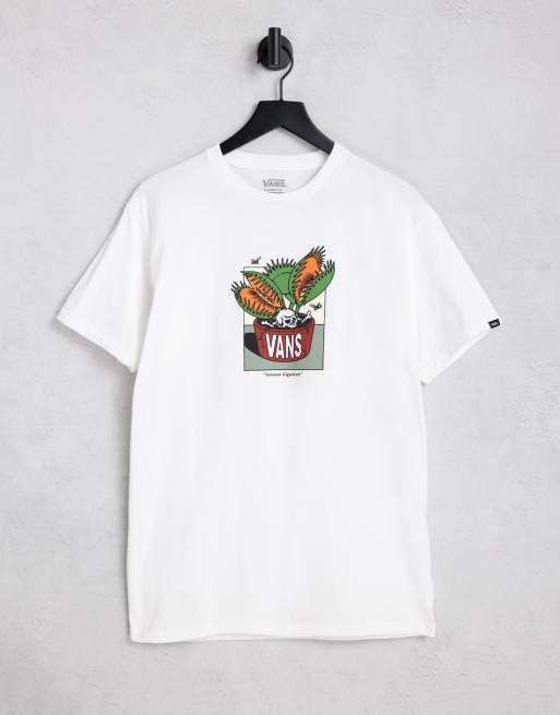 Vans - Trap Planter - T-shirt met print op de rug in wit
