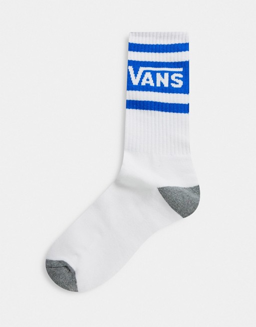 Vans Tribe Crew sock in white/blue